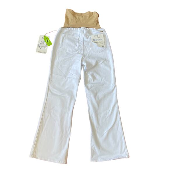1822 Denim Demi Bellyband Maternity White Jeans Size 6h - Picture 3 of 7